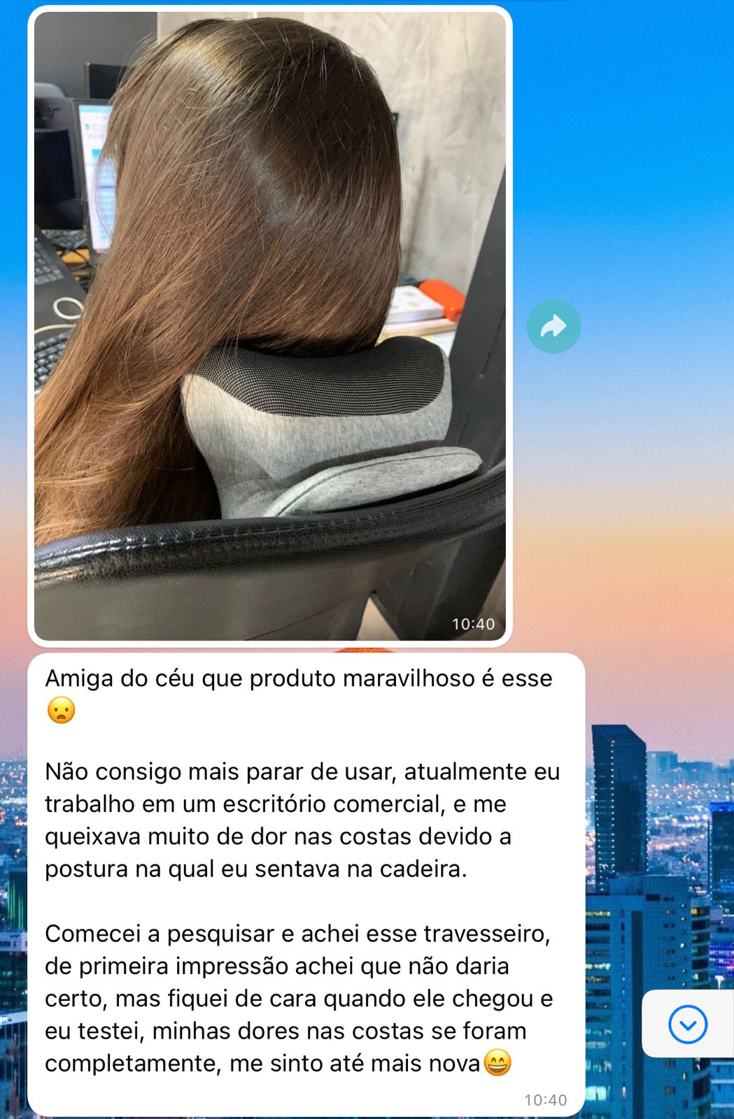 Depoimento real - Dores de escritório eliminadas